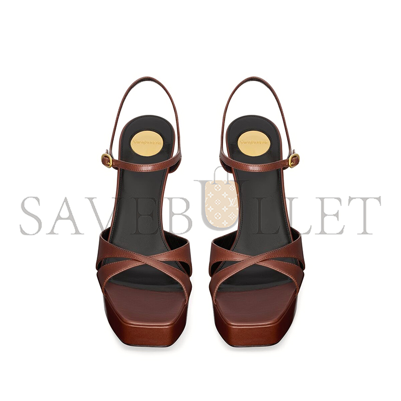 YSL DEBBIE PLATFORM SANDALS IN SMOOTH LEATHER 825303AACSQ2603 YSL DEBBIE PLATFORM SANDALS IN SMOOTH LEATHER 825303AACSQ2603